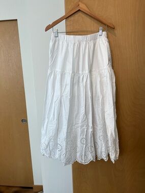 Abercrombie & Fitch White Maxi Skirt